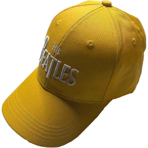 The Beatles - White Drop T Logo Yell Baseball C in the group MERCHANDISE / Merch / Pop-Rock at Bengans Skivbutik AB (5532885)