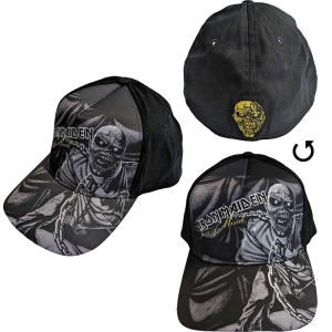 Iron Maiden - Piece Of Mind Greyscale Bl Baseball C in the group MERCHANDISE / Merch / Hårdrock at Bengans Skivbutik AB (5532946)