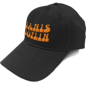 Janis Joplin - Orange Logo Bl Baseball C in the group MERCHANDISE / Merch / Pop-Rock at Bengans Skivbutik AB (5532952)