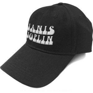 Janis Joplin - White Logo Bl Baseball C in the group MERCHANDISE / Merch / Pop-Rock at Bengans Skivbutik AB (5532953)
