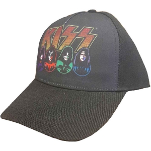Kiss - Logo, Faces & Icons Bl Baseball C in the group MERCHANDISE / Merch / Hårdrock at Bengans Skivbutik AB (5532955)