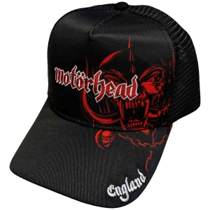 Motorhead - England Red Warpig Bl Mesh-Back C in the group MERCHANDISE / Merch / Hårdrock at Bengans Skivbutik AB (5532968)
