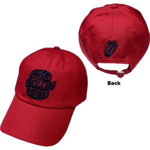Rolling Stones - Vintage '70S Logo Maroon Baseball C in the group MERCHANDISE / Merch / Pop-Rock at Bengans Skivbutik AB (5533011)