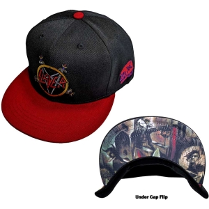 Slayer - Hell Awaits Red/Bl Snapback C in the group MERCHANDISE / Merch / Hårdrock at Bengans Skivbutik AB (5533028)