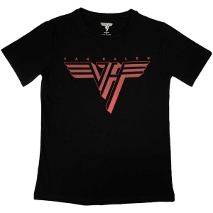 Van Halen - Classic Red Logo Lady Bl    in the group MERCH / T-Shirt /  at Bengans Skivbutik AB (5533585r)