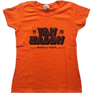 Van Halen - World Tour '78 Lady Orange  1 in the group MERCHANDISE / T-shirt / Hårdrock at Bengans Skivbutik AB (5533588r)