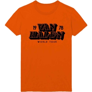 Van Halen - World Tour '78 Uni Orange    in the group MERCHANDISE / T-shirt / Hårdrock at Bengans Skivbutik AB (5533589r)