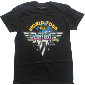 Van Halen - World Tour '78 Full Colour Uni Bl    in the group MERCHANDISE / T-shirt / Hårdrock at Bengans Skivbutik AB (5533593r)
