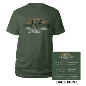 U2 - Joshua Tree Logo 2017 Uni Green    in the group MERCH / T-Shirt /  at Bengans Skivbutik AB (5533789r)