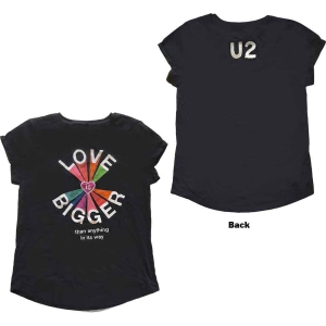 U2 - Love Is Bigger Babydoll Lady Bl    in the group MERCH / T-Shirt /  at Bengans Skivbutik AB (5533798r)