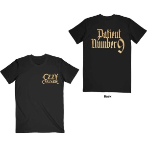 Ozzy Osbourne - Patient No.9 Gold Logo Uni Bl   (XL) in the group MERCHANDISE / T-shirt / Heavy Metal at Bengans Skivbutik AB (5534070)