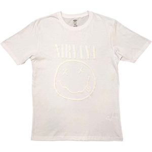Nirvana - White Smiley Hi-Build Uni Wht    in the group MERCH / T-Shirt /  at Bengans Skivbutik AB (5534155r)