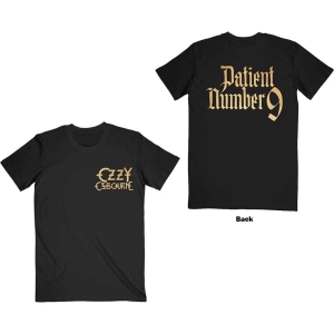 Ozzy Osbourne - Patient No.9 Gold Logo Uni Bl    in the group MERCH / T-Shirt /  at Bengans Skivbutik AB (5534161r)