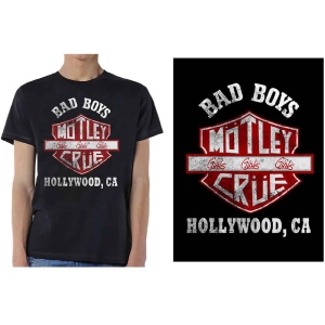Motley Crue - Bad Boys Shield Uni Bl    in the group MERCH / T-Shirt /  at Bengans Skivbutik AB (5534687r)
