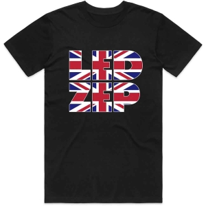 Led Zeppelin - Union Jack Type Uni Bl    in the group MERCH / T-Shirt /  at Bengans Skivbutik AB (5535324r)