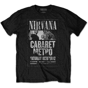 Nirvana - Cabaret Metro Uni Bl    in the group MERCH / T-Shirt /  at Bengans Skivbutik AB (5535357r)