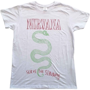 Nirvana - Serve The Servants Uni Wht    in the group MERCHANDISE / T-shirt / Hårdrock at Bengans Skivbutik AB (5535630r)