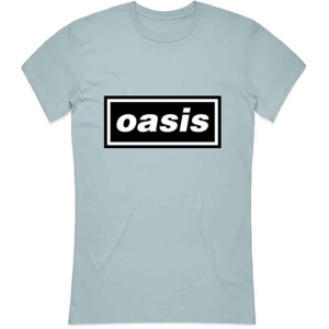 Oasis - Decca Logo Lady Lht Blue    in the group MERCH / T-Shirt /  at Bengans Skivbutik AB (5535636r)