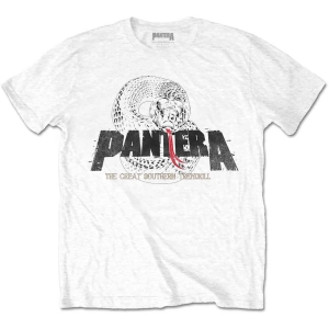 Pantera - Snake Logo Uni Wht    in the group MERCHANDISE / T-shirt / Hårdrock at Bengans Skivbutik AB (5535661r)