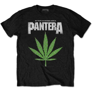 Pantera - Whiskey 'N Weed Uni Bl    in the group MERCH / T-Shirt /  at Bengans Skivbutik AB (5535664r)