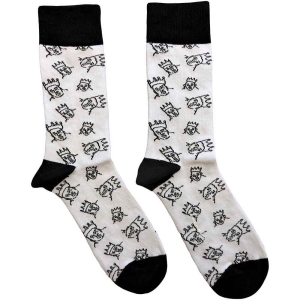 Biggie Smalls - Hand-Drawn Uni Wht Socks (Eu 40-45) in the group MERCHANDISE / Merch / Hip Hop-Rap at Bengans Skivbutik AB (5536105)