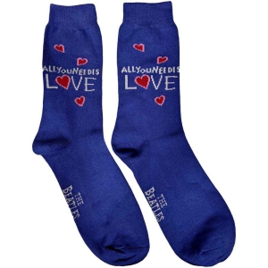 The Beatles - All You Need Is Love Lady Blue Socks: -  in the group MERCHANDISE / Merch / Pop-Rock at Bengans Skivbutik AB (5536209)