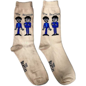 The Beatles - Cartoon Lady Cream Socks (Eu 37-41) in the group MERCHANDISE / Merch / Pop-Rock at Bengans Skivbutik AB (5536224)