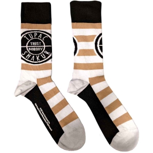 Tupac - Trust Nobody Uni Wht Socks (Eu 40-45) in the group MERCHANDISE / Merch / Hip Hop-Rap at Bengans Skivbutik AB (5536258)