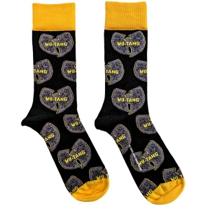 Wu-Tang Clan - Grey Logos Uni Bl Socks (Eu 40-45) in the group MERCHANDISE / Merch / Hip Hop-Rap at Bengans Skivbutik AB (5536264)