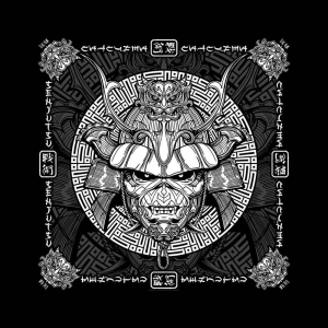 Iron Maiden - Senjutsu Samurai Eddie Bandana in the group MERCHANDISE / Merch / Hårdrock at Bengans Skivbutik AB (5536304)