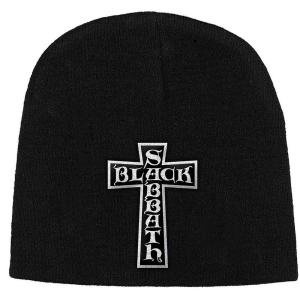 Black Sabbath - Cross Logo Beanie H in the group MERCHANDISE / Merch / Hårdrock at Bengans Skivbutik AB (5536362)