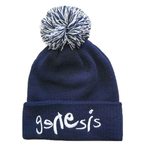 Genesis - Logo Navy Bobble Beanie H in the group MERCHANDISE / Merch / Pop-Rock at Bengans Skivbutik AB (5536443)