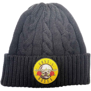 Guns N Roses - Circle Logo Bl Cable-Knit Bean in the group MERCHANDISE / Merch / Hårdrock at Bengans Skivbutik AB (5536452)