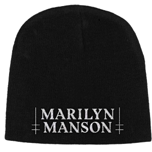 Marilyn Manson - Logo Beanie Ha in the group OTHER / CDON - Exporterade Artiklar_Manuellt / Merch_CDON_exporterade at Bengans Skivbutik AB (5536472)