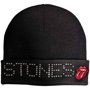Rolling Stones - Stones Embellished Bl Beanie H in the group MERCHANDISE at Bengans Skivbutik AB (5536521)