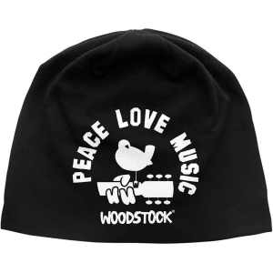 Woodstock - Peace Love Music Jd Print Beanie H in the group MERCHANDISE / Merch / Pop-Rock at Bengans Skivbutik AB (5536565)