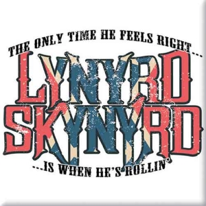 Lynyrd Skynyrd - Only Time He Feels Right Magnet in the group MERCHANDISE at Bengans Skivbutik AB (5536663)