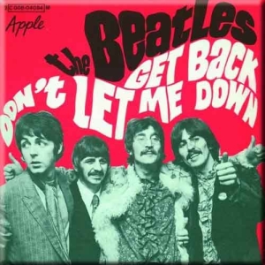 The Beatles - Get Back/Dont Let Me Down Red Magn in the group MERCHANDISE / Merch / Pop-Rock at Bengans Skivbutik AB (5536708)