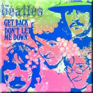 The Beatles - Get Back/Dont Let Me Down Psych Magn in the group MERCHANDISE / Merch / Pop-Rock at Bengans Skivbutik AB (5536709)