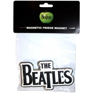 The Beatles - Black Drop T Logo Magnet in the group MERCHANDISE / Merch / Pop-Rock at Bengans Skivbutik AB (5536723)