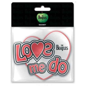 The Beatles - Love Me Do Car Magnet in the group MERCHANDISE / Merch / Pop-Rock at Bengans Skivbutik AB (5536752)