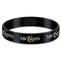 Of Mice & Men - Gummi Armband in the group MERCHANDISE / Merch / Hårdrock,Pop-Rock at Bengans Skivbutik AB (5536791)