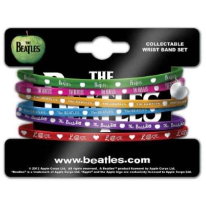 The Beatles - Apple Charm Set Gum Wristband in the group MERCHANDISE / Merch / Pop-Rock at Bengans Skivbutik AB (5536806)
