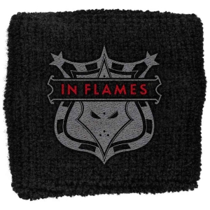 In Flames - Shield Embroidered Wristband Sweat in the group MERCHANDISE / Merch / Hårdrock at Bengans Skivbutik AB (5536835)
