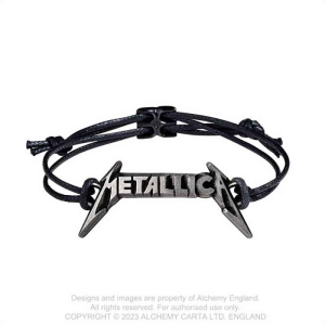 Metallica - Classic Logo Rope Bracelet in the group MERCHANDISE / Merch / Hårdrock at Bengans Skivbutik AB (5536890)