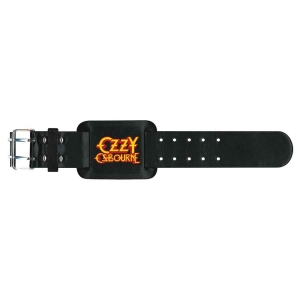 Ozzy Osbourne - Logo Leather Wriststrap in the group MERCHANDISE / Merch / Hårdrock at Bengans Skivbutik AB (5536934)
