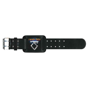 Twisted Sister - I Wanna Rock! Leather Wriststrap in the group MERCHANDISE / Merch / Hårdrock at Bengans Skivbutik AB (5536939)