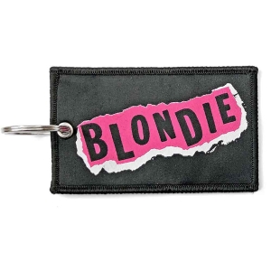 Blondie - Punk Logo Woven Patch Keychain in the group MERCHANDISE / Merch / Pop-Rock at Bengans Skivbutik AB (5536946)