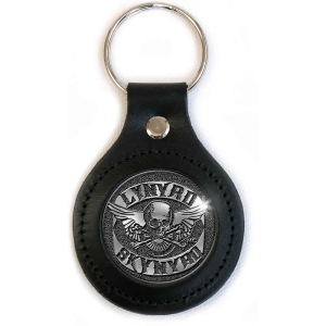 Lynyrd Skynyrd - Biker Logo Leather Keychain in the group MERCHANDISE / Merch / Pop-Rock at Bengans Skivbutik AB (5536972)