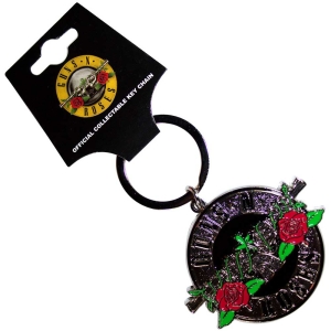 Guns N Roses - Silver Circle Logo Keychain in the group MERCHANDISE / Merch / Hårdrock at Bengans Skivbutik AB (5537034)